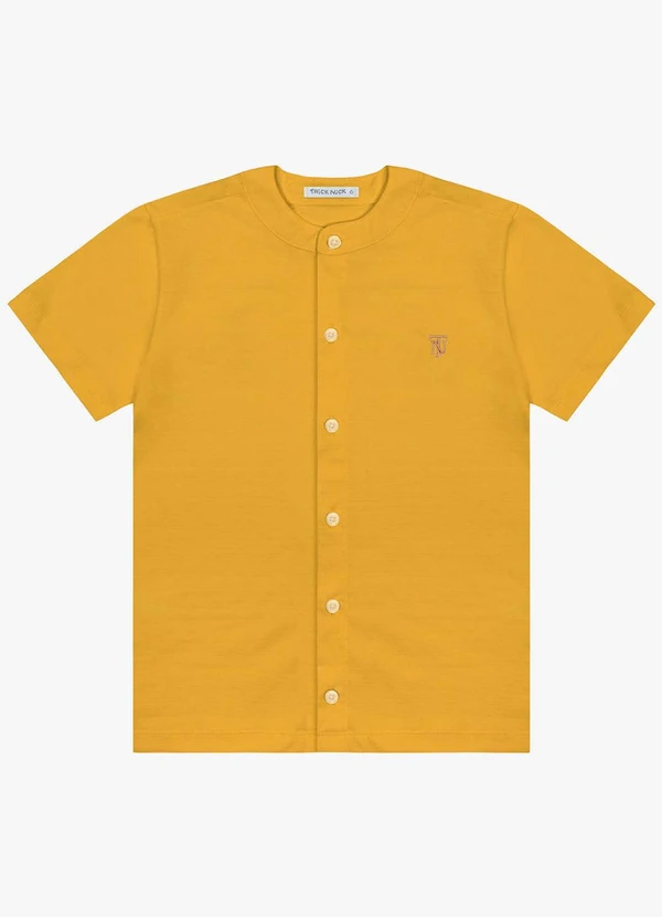 Trick Nick - Camisa Infantil em Meia Malha Amarelo