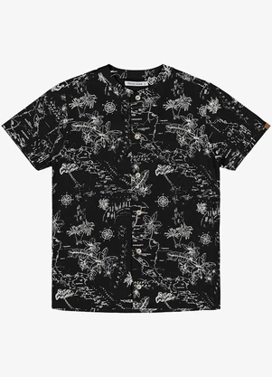 Trick Nick - Camisa Infantil Estampada Preto - TRICK NICK
