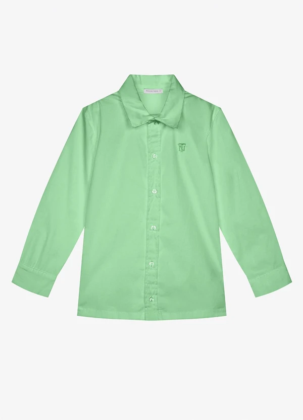 Trick Nick - Camisa Infantil Manga Longa Masculina Verde