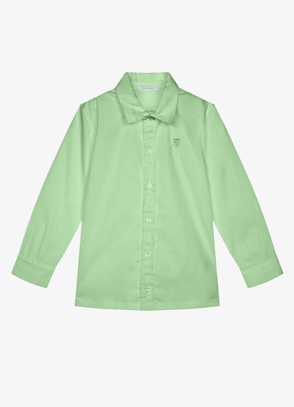 Trick Nick - Camisa Infantil Manga Longa Masculina Verde