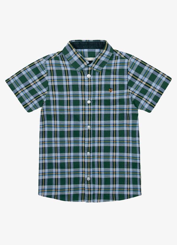 Trick Nick - Camisa Infantil Masc Tricoline Xadrez Verde 5