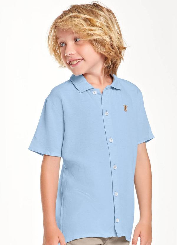 Trick Nick - Camisa Infantil Masculina Azul 1