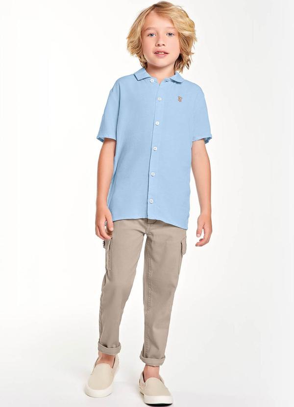 Trick Nick - Camisa Infantil Masculina Azul 3