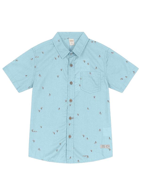 Trick Nick - Camisa Infantil Menino com Bolso Azul