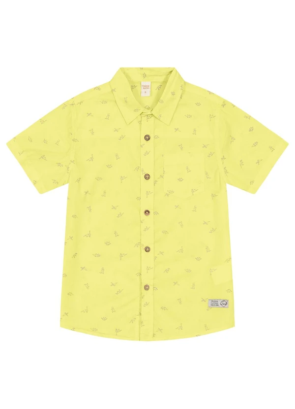 Trick Nick - Camisa Infantil Masculina com Botões Cinza 4