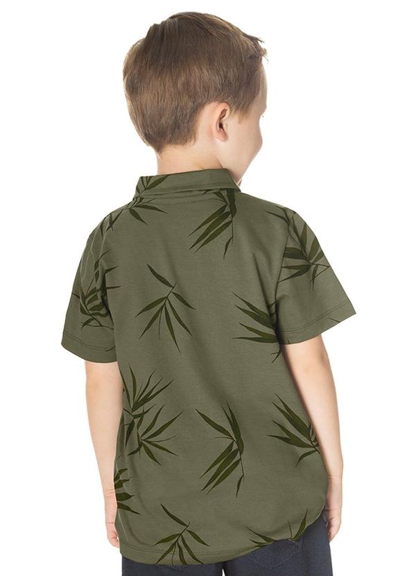 Rovi Kids - Camisa Infantil Menino com Botões Verde 2