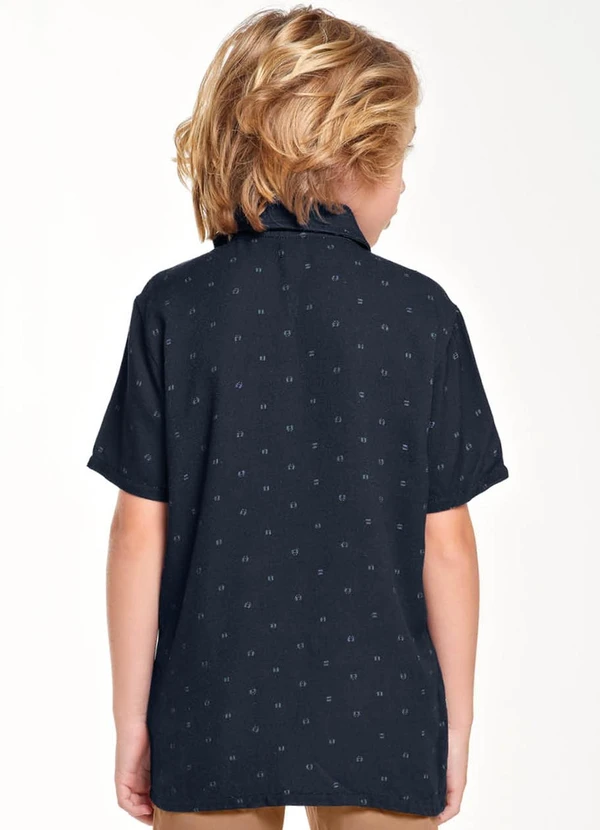 Trick Nick - Camisa Infantil Menino em Viscose Azul 2