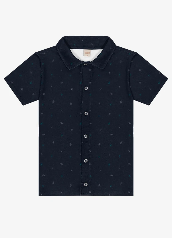 Trick Nick - Camisa Infantil Menino em Viscose Azul 4