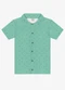 Trick Nick - Camisa Infantil Menino em Viscose Bege - variação: Verde