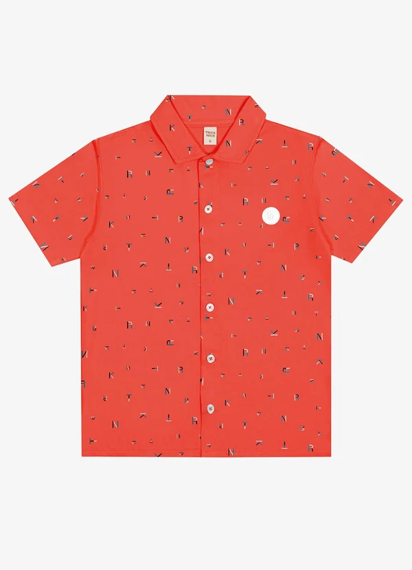 Trick Nick - Camisa Infantil Masculina Laranja