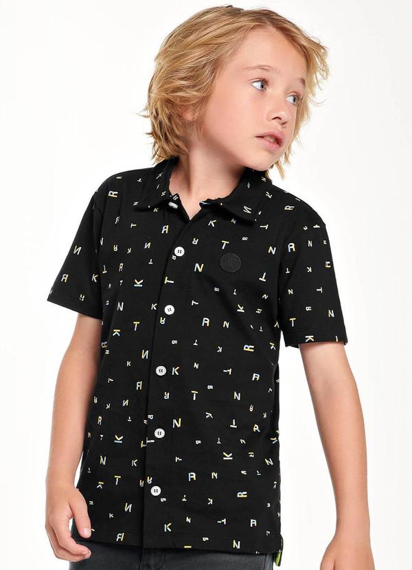 Trick Nick - Camisa Infantil Menino Preto