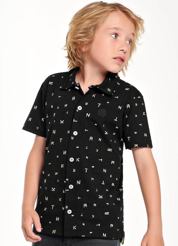 Trick Nick - Camisa Infantil Masculina Preto