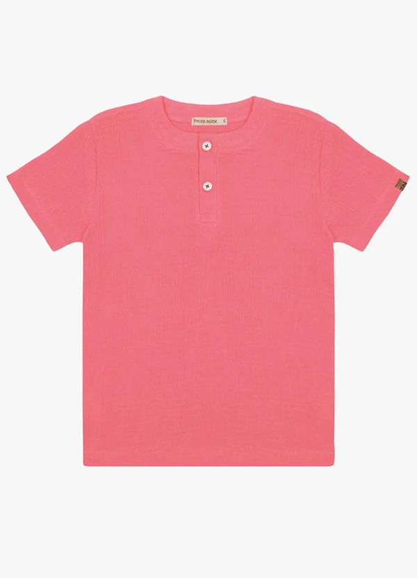 Trick Nick - Camisa Infantil Masculina Rosa 5