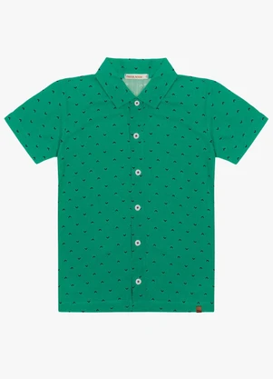 Trick Nick - Camisa Infantil Masculina Verde - TRICK NICK