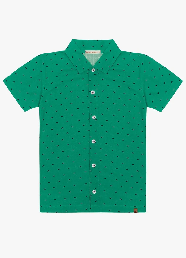 Trick Nick - Camisa Infantil Masculina Verde