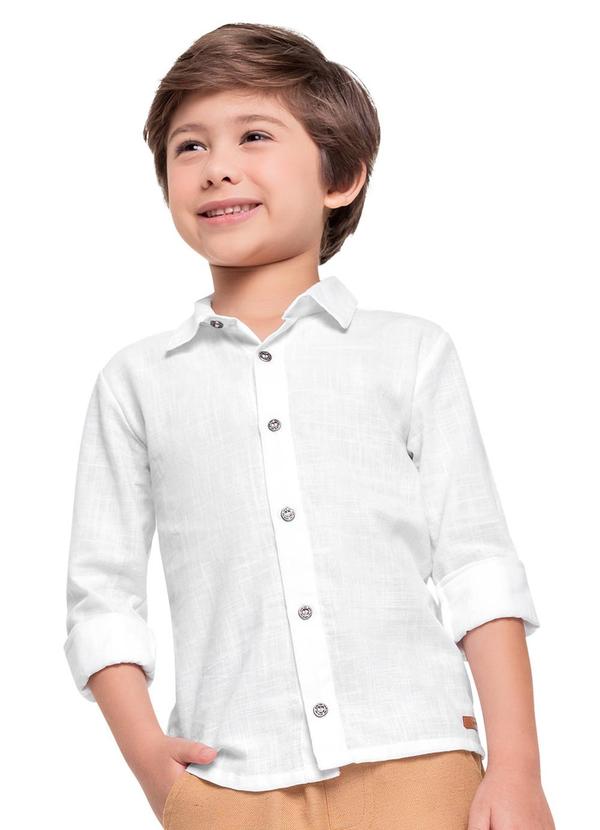 Quimby - Camisa Infantil para Menino Branco