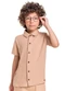 Quimby - Camisa Infantil para Menino Marrom - variação: Marrom
