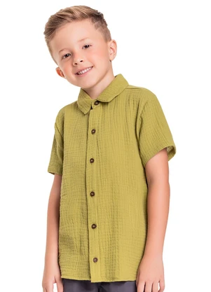 Quimby - Camisa Infantil para Menino Verde - QUIMBY