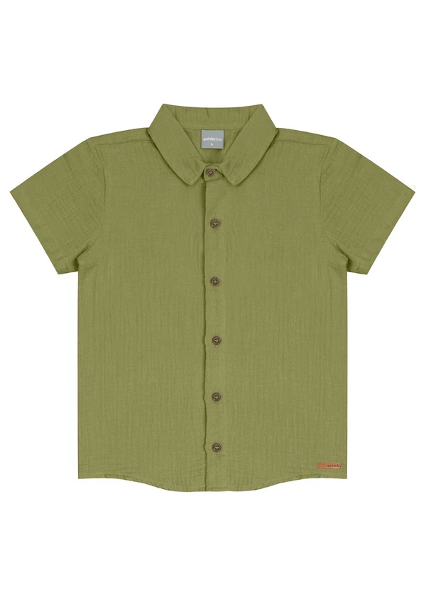 Quimby - Camisa Infantil para Menino Verde 3