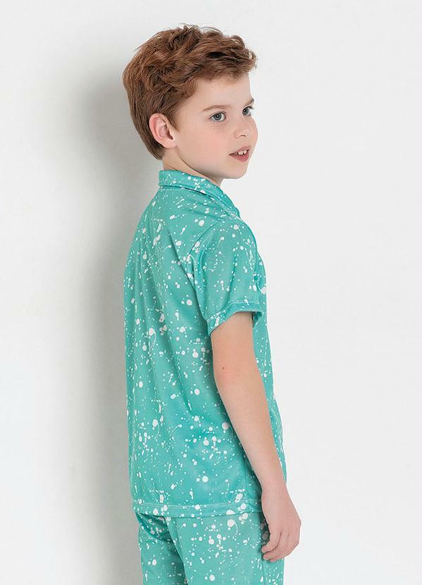 Queima Estoque - Camisa Infantil Respingos com Botões 2