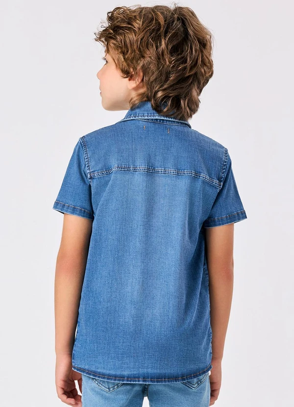 Trick Nick - Camisa Jeans Infantil Azul 2