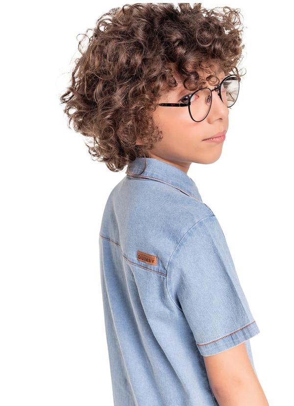 Quimby - Camisa Jeans Infantil para Menino Azul 2
