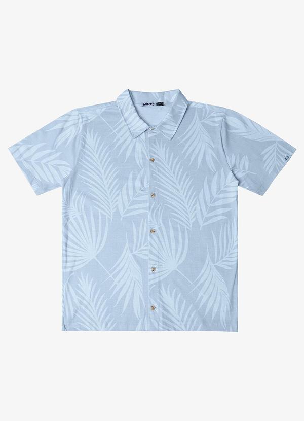 Minty - Camisa Juvenil em Meia Malha Masculina Azul