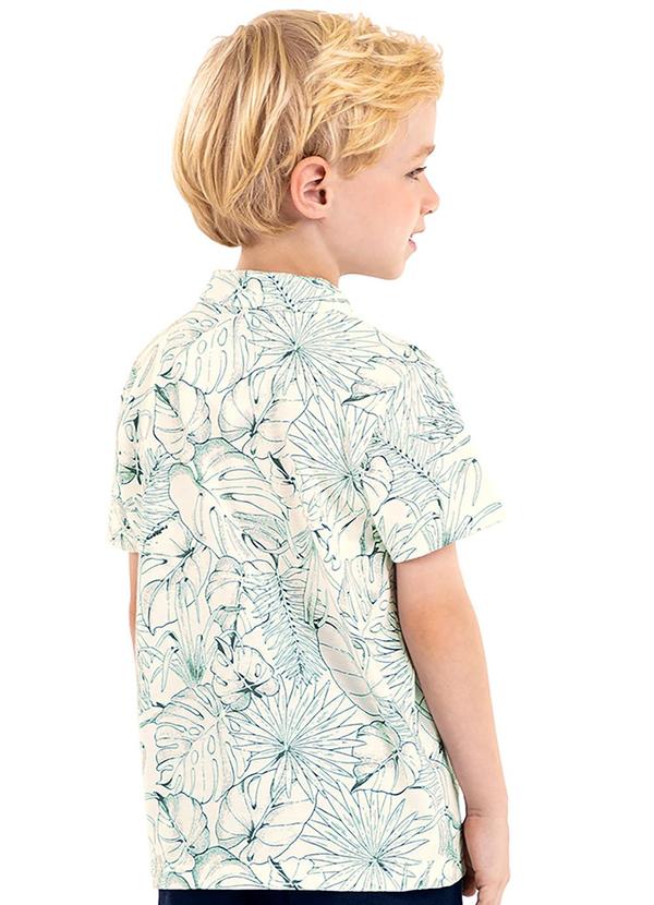 Rovi Kids - Camisa Juvenil Menino Meia Malha Bege 2