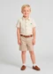 Trick Nick - Camisa Juvenil Viscose Dobby Bege - variação: Bege