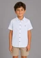 Trick Nick - Camisa Juvenil Viscose Dobby Bege - variação: Branco
