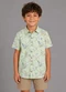 Trick Nick - Camisa Juvenil Viscose Dobby Bege - variação: Marrom