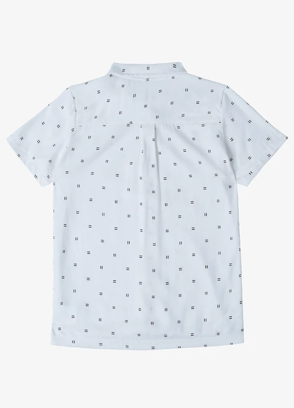 Trick Nick - Camisa Juvenil Viscose Dobby Branco 2