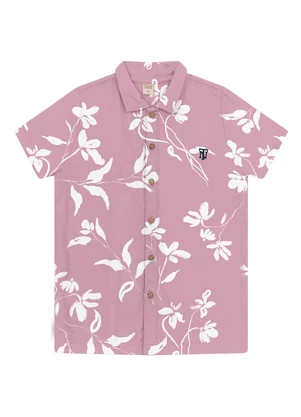 Trick Nick - Camisa Juvenil Viscose Dobby Rosa - TRICK NICK