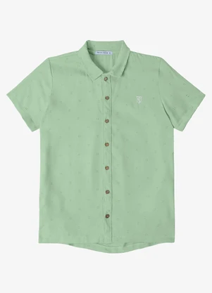 Camisa Juvenil Viscose Dobby Trick Nick (Verde) - TRICK NICK