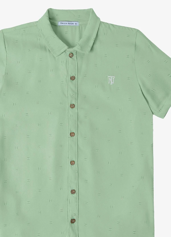 Trick Nick - Camisa Juvenil Viscose Dobby Trick Nick Verde 3