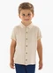 Up Baby - Camisa Malha Tricô Infantil Bege - variação: Bege