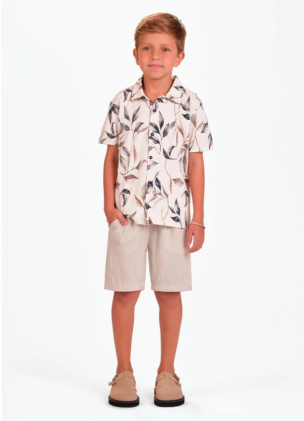 Trick Nick - Camisa Masculina Bege 3