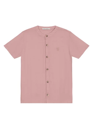 Trick Nick - Camisa Masculina em Viscose Sarjada Rosa - TRICK NICK