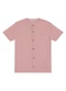 Trick Nick - Camisa Masculina em Viscose Sarjada Bege - variação: Rosa