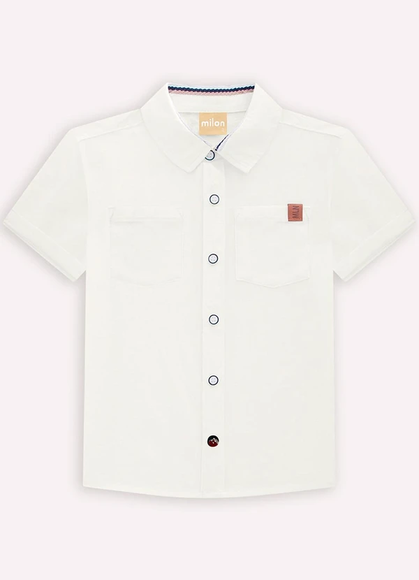 Milon - Camisa Menino em Cambraia Milon Off White 4