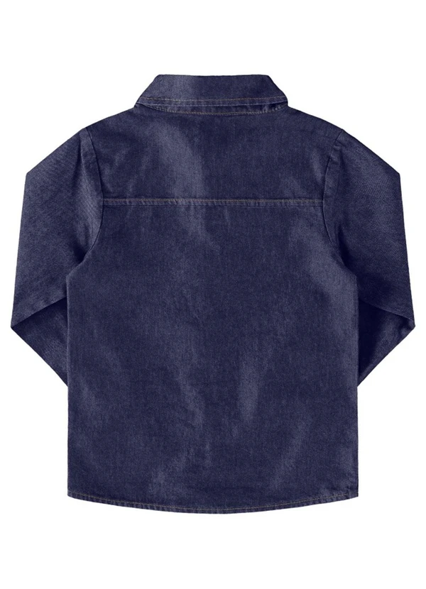 Ioluig - Camisa Menino Jeans Leve Azul 4