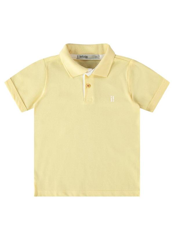 Ioluig - Camisa Menino Polo Malha Piquet Amarelo