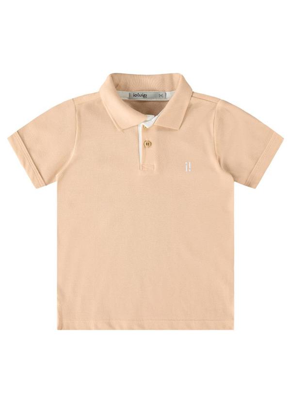 Ioluig - Camisa Menino Polo Malha Piquet Laranja