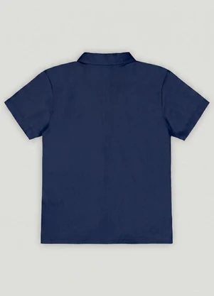 Camisa Menino Tricoline com Elastano Quimby Azul - QUIMBY