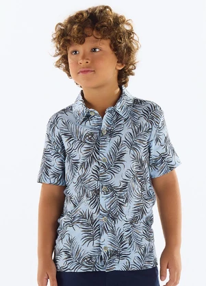 Quimby - Camisa Menino Viscose Azul - QUIMBY