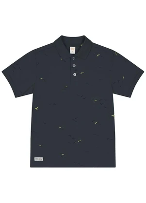 Trick Nick - Camisa Polo Infantil em Cotton Cinza - TRICK NICK