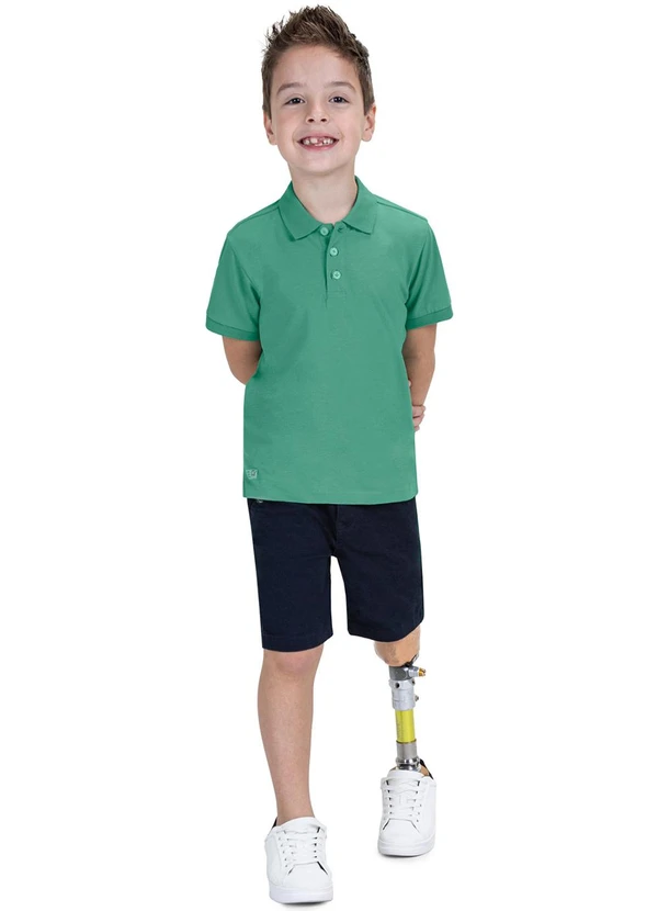 Trick Nick - Camisa Polo Infantil Masculina Verde 3