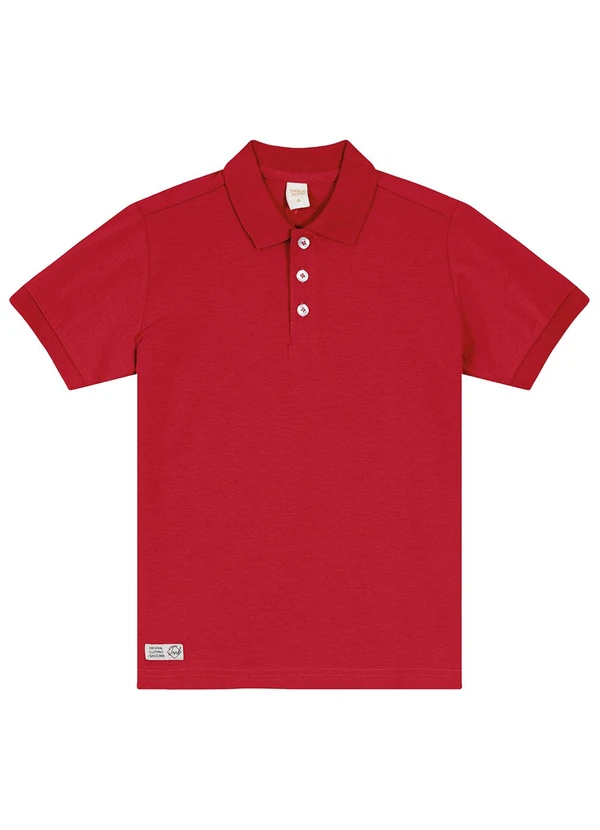 Trick Nick - Camisa Polo Infantil Masculina Vermelho