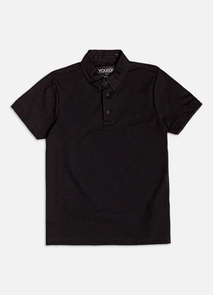 Youccie - Camisa Polo Manga Curta Básica Preto - YOUCCIE