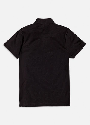 Youccie - Camisa Polo Manga Curta Básica Preto - YOUCCIE